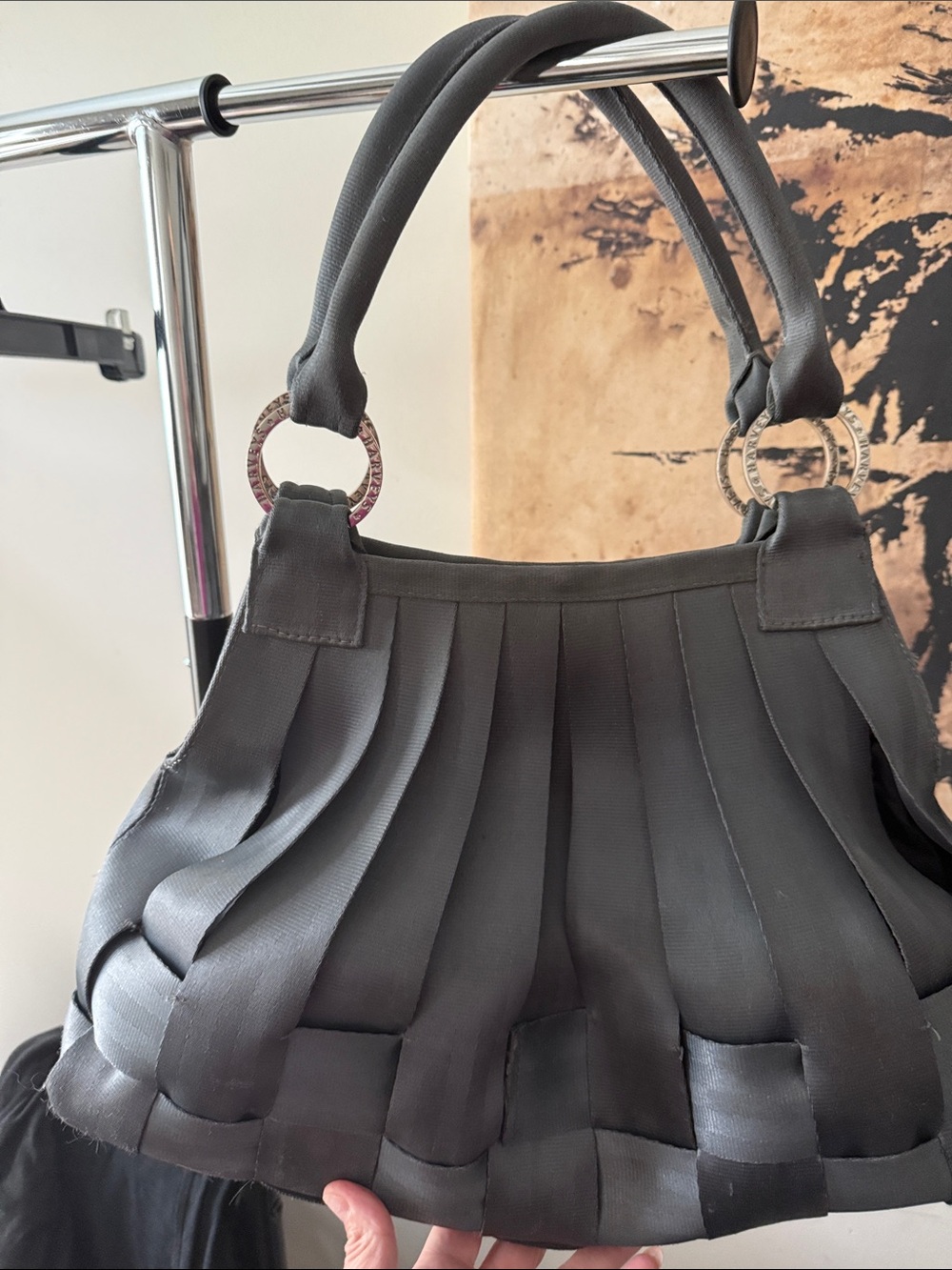 Harvey’s Seat Belt Grey Handbag